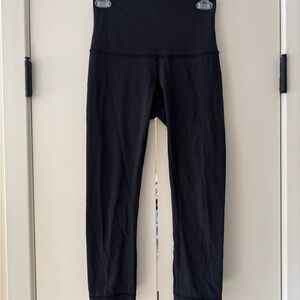 Lululemon High Rise Ankle Women's Leggings Black Stretch Regular Size 4